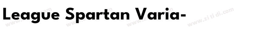 League Spartan Varia字体转换 League Spartan Varia字体转换